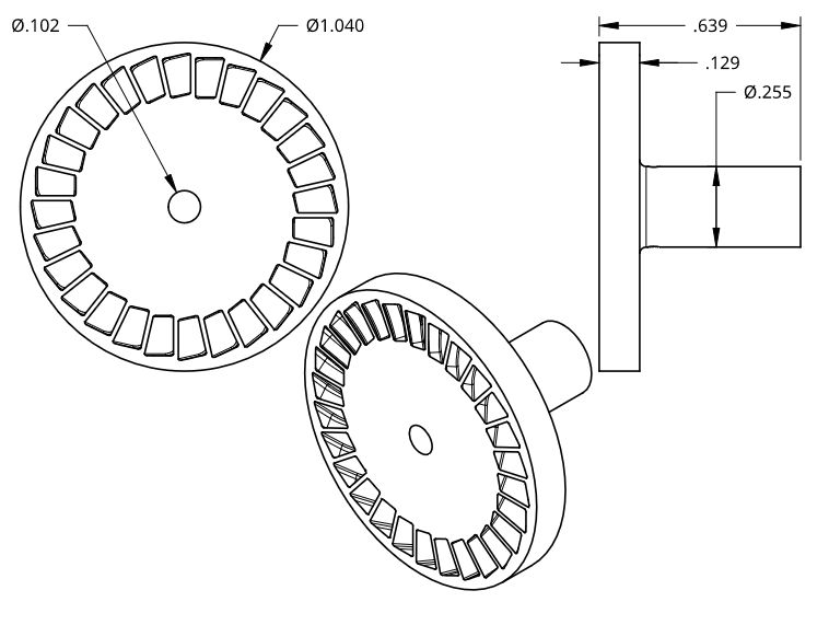 Drag Rotor Casting